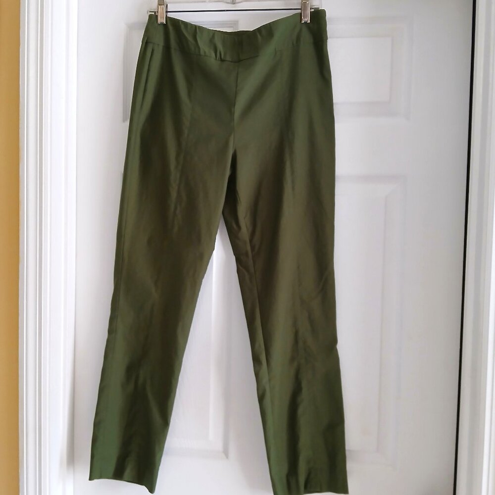 Kim Rogers Tummy Control Green Pants size 8 Short